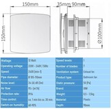 Badkamerventilator 100mm met Vochtsensor & Timer - 34% Korting!