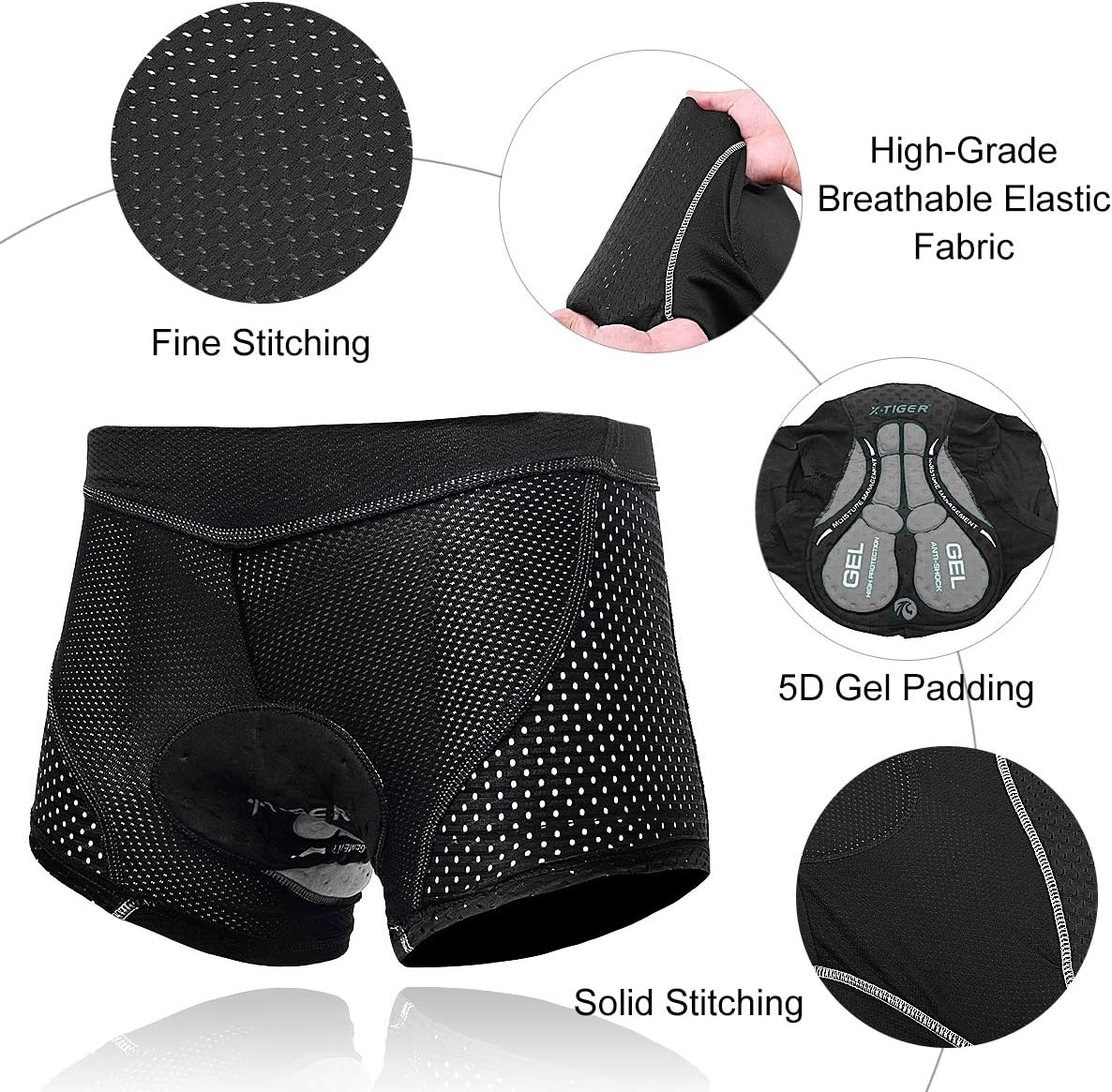 Fietsbroek Heren/Dames | 5D Gelvulling | Ademend Sneldrogend | 32% Korting