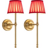 Draadloze Wandlampen Goud/Beige (Set van 2) - 3 Kleuren, Dimbaar