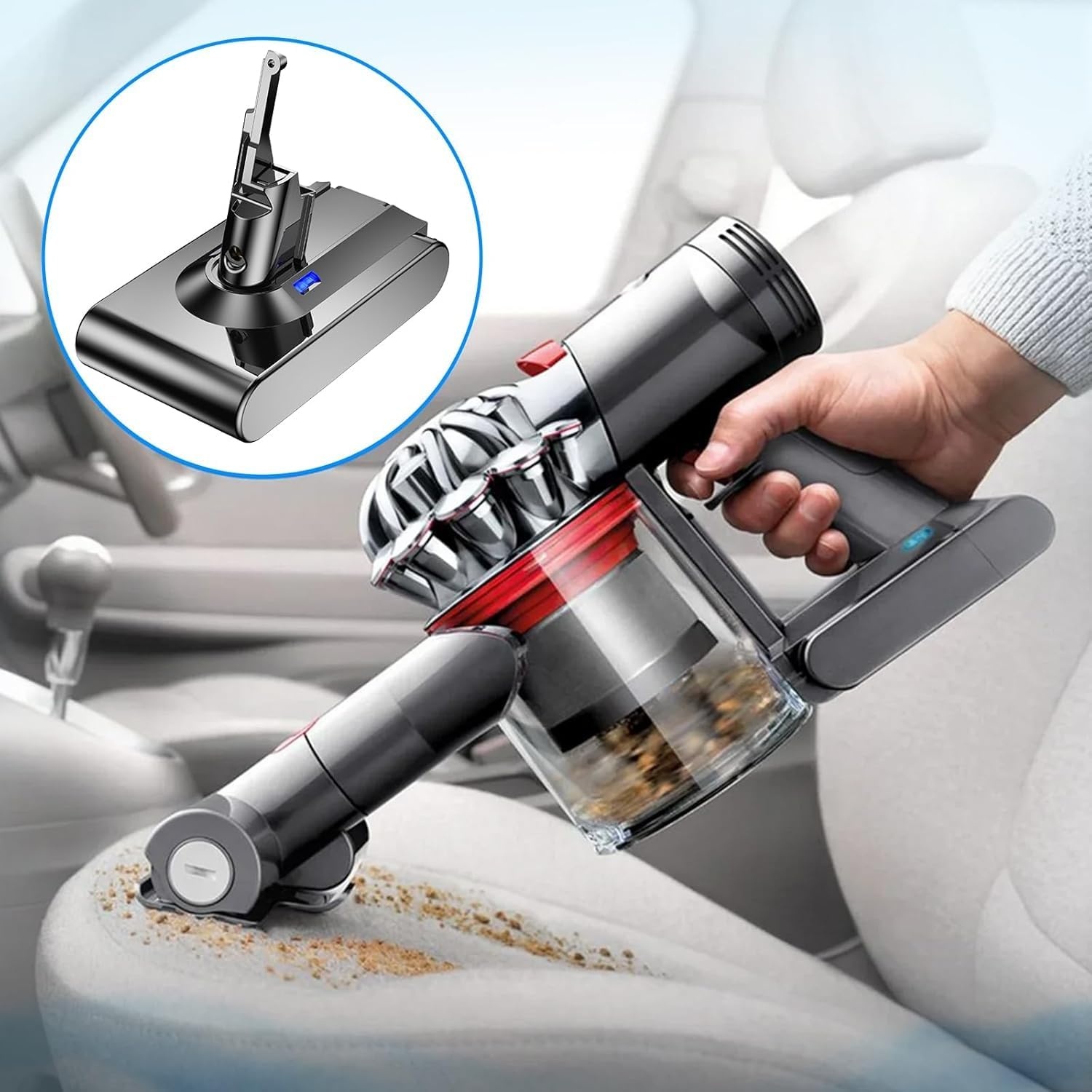 Accu voor Dyson V8 (SV10) met 2 extra filters - 33% korting!
