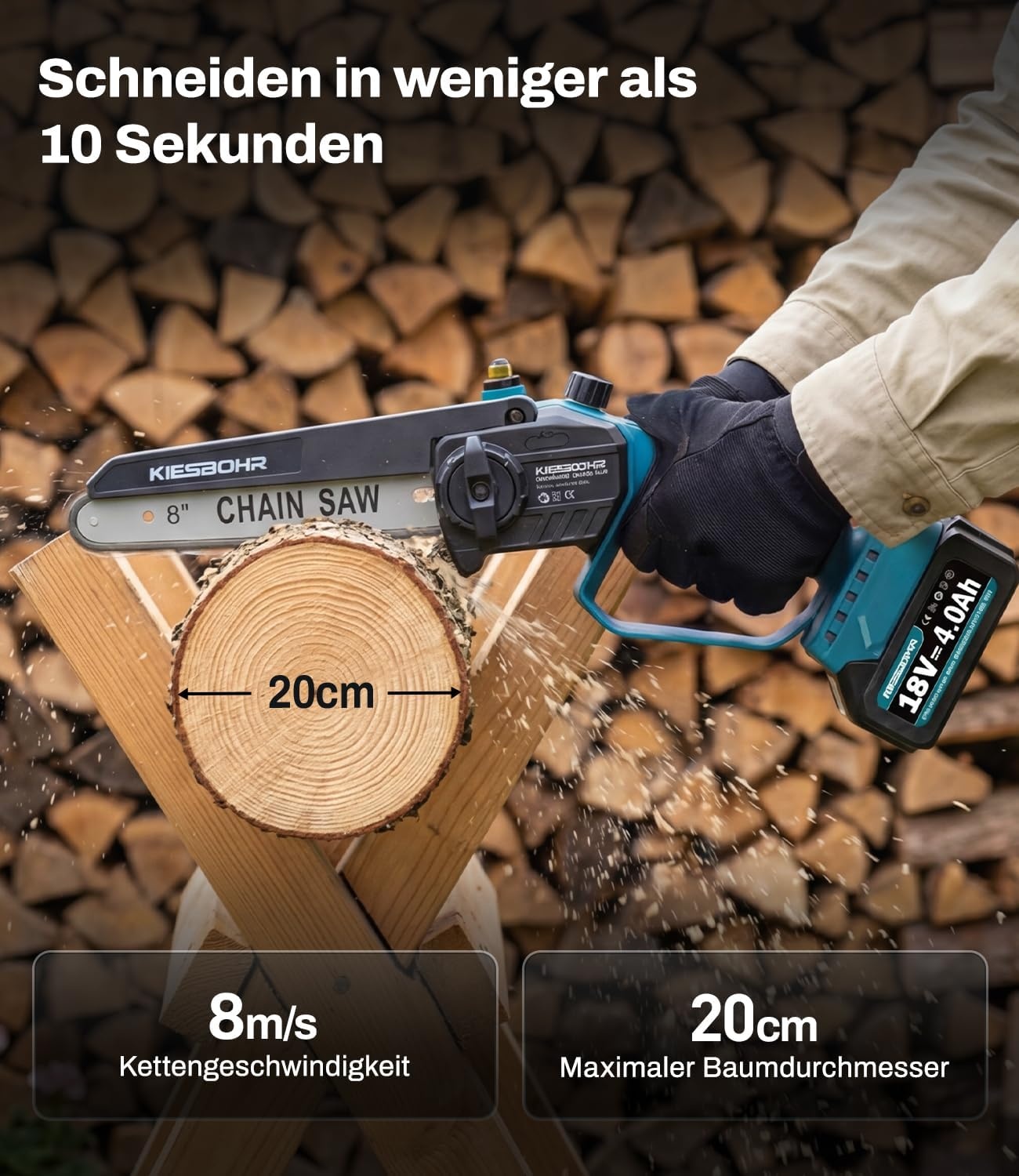 Accukettingzaag 20cm | Makita 18V | Borstelloos | 34% Korting