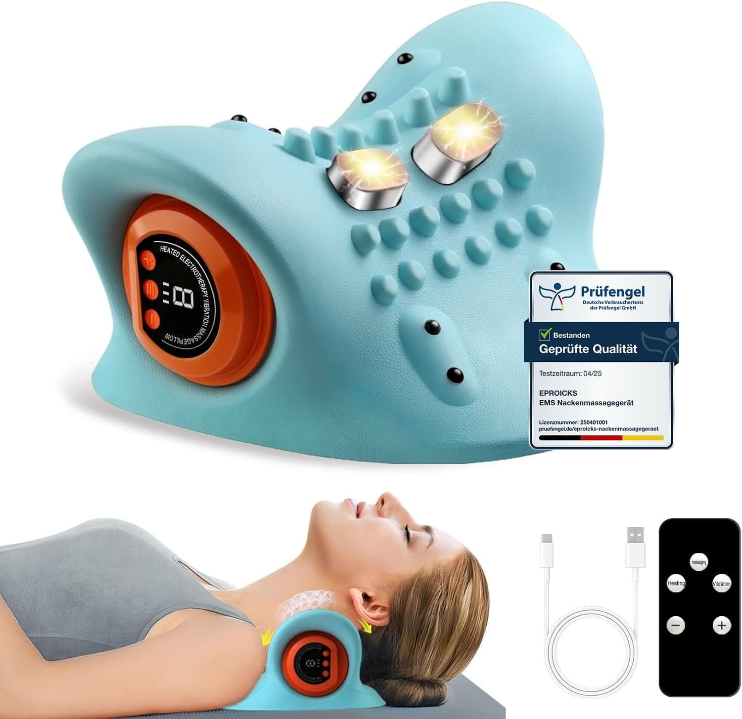 Elektrisch Nek- & Schoudermassageapparaat met Warmte - 59% Korting!