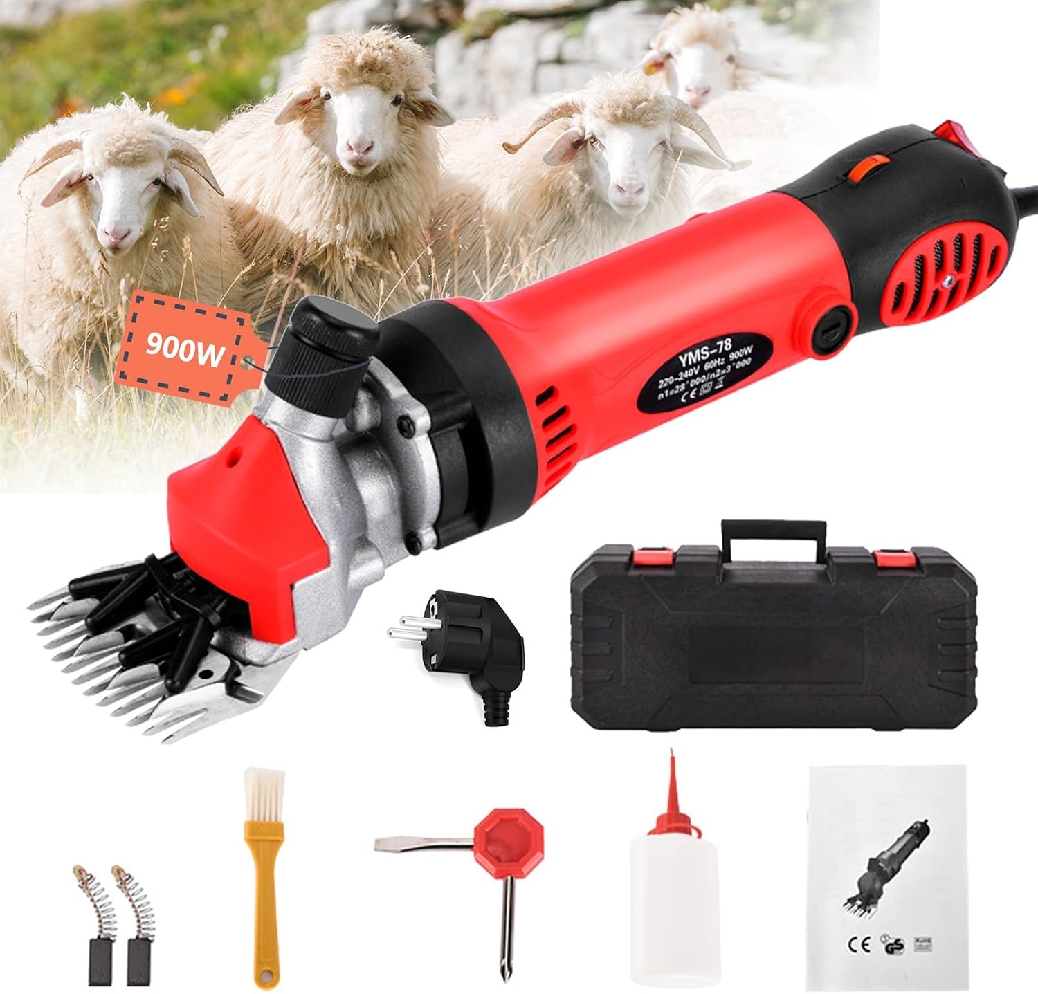 Krachtige 900W Elektrische Scheermachine voor Dieren (34% Korting)