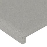 vidaXL Hoofdbord 90x5x78/88 cm Stof Lichtgrijs - 77% Korting