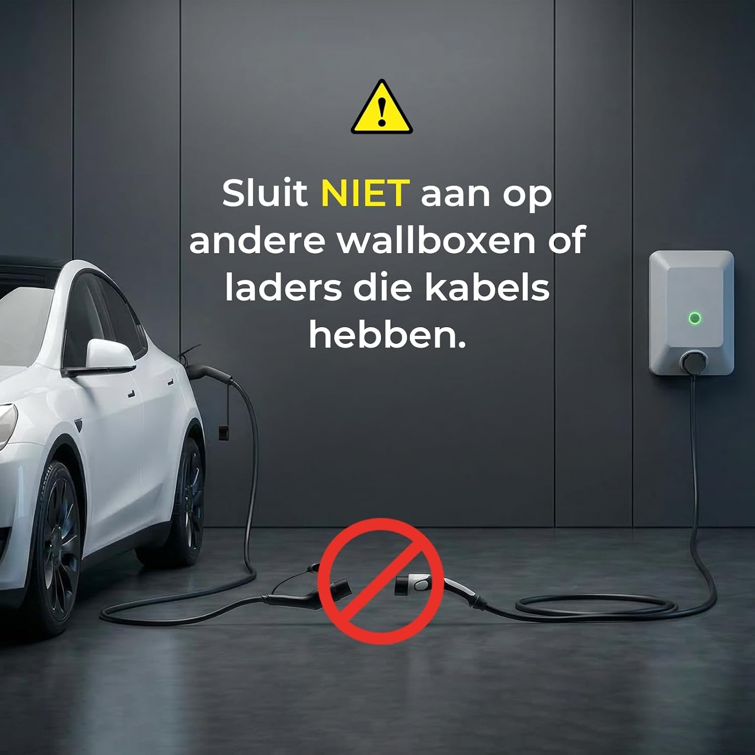 GONEO Type 2 Laadkabel 22kW 5M 32A Laadkabel Elektrische Auto Type 2 3 Fase Modus 3 voor E auto EV/PHEV met Draagtas