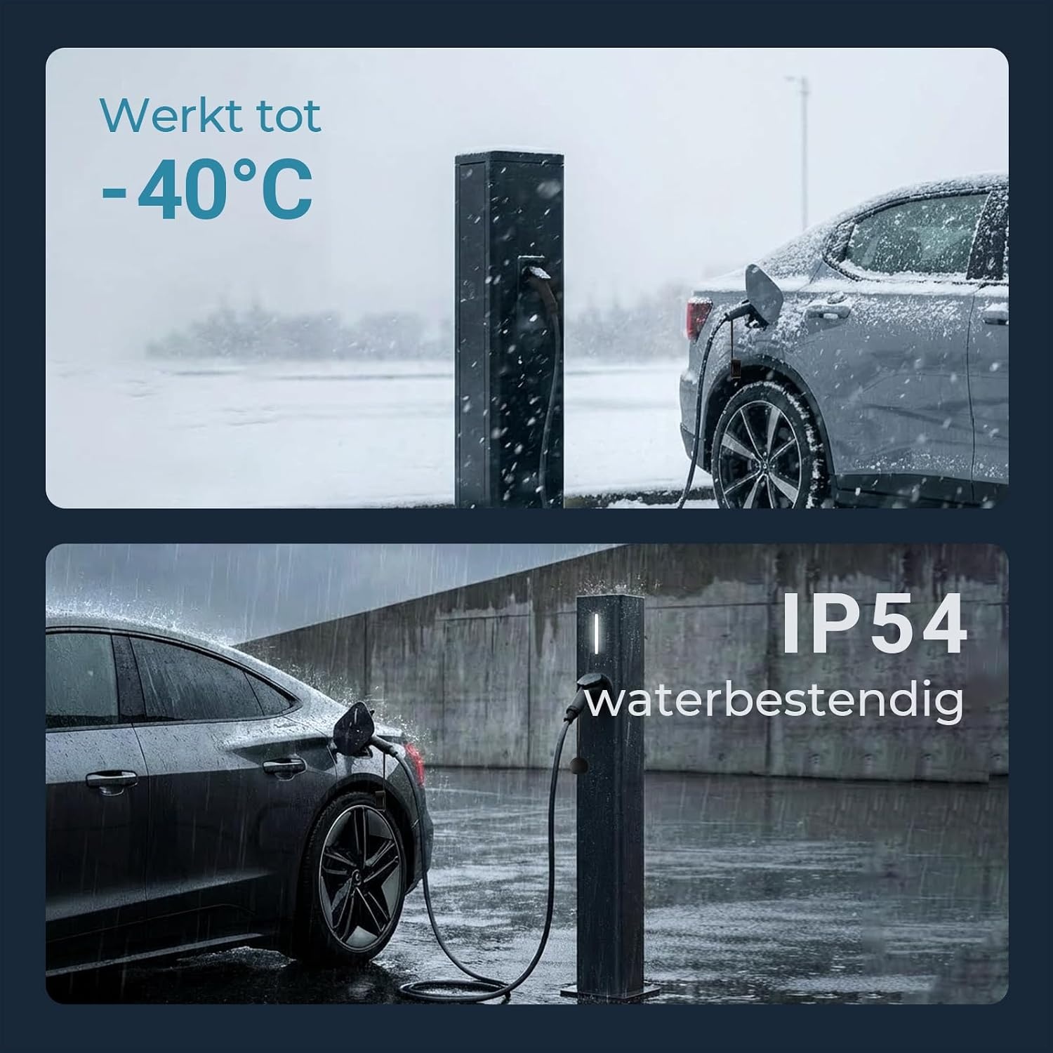 GONEO Type 2 Laadkabel 22kW 5M 32A Laadkabel Elektrische Auto Type 2 3 Fase Modus 3 voor E auto EV/PHEV met Draagtas