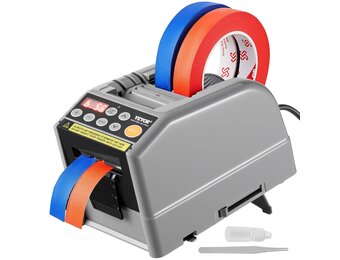 Automatische elektrische plakbandafroller bandsnijmachine | Instelbare bandbreedte 6-60 mm | Instelbare bandlengte 5-999 mm | 25W