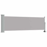 vidaXL Tuinscherm uittrekbaar 80x300 cm grijs