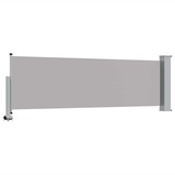 vidaXL Tuinscherm uittrekbaar 80x300 cm grijs