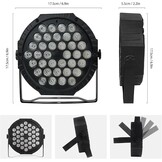 LED Par Spotlight 36 LED 72W discolicht partylicht RGB DMX512 met afstandsbediening, podiumlicht 7 lichtmodi DJ licht voor party bar stage festival show - Maat 1 STK