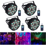 LED Par Spotlight 36 LED 72W discolicht partylicht RGB DMX512 met afstandsbediening, podiumlicht 7 lichtmodi DJ licht voor party bar stage festival show - Maat 1 STK