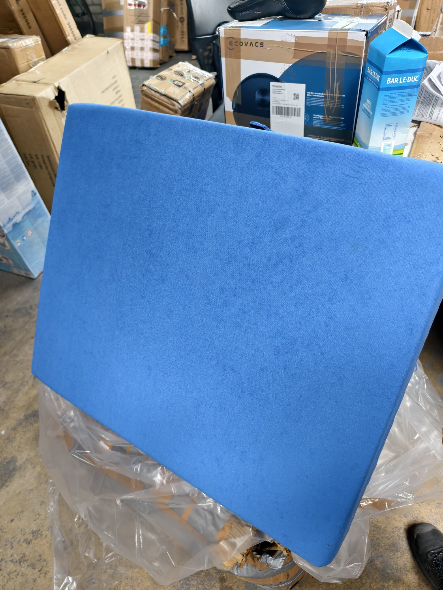 Logeermatras - camping matras - reismatras - opvouwbaar matras - 80 x 200 x 10 - blauw