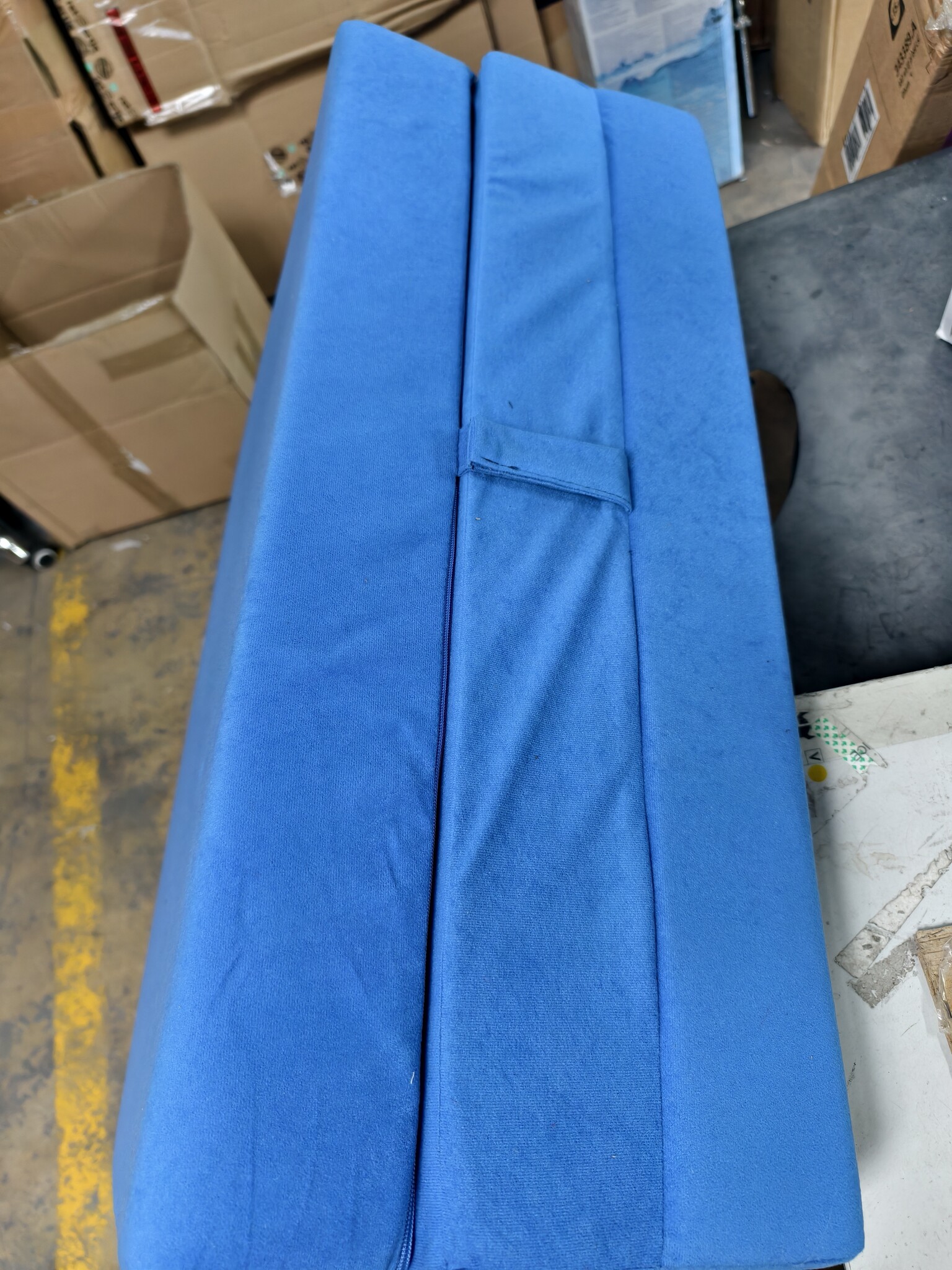 Logeermatras - camping matras - reismatras - opvouwbaar matras - 80 x 200 x 10 - blauw