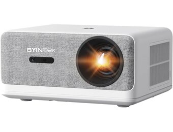 BYINTEK U14 4K Home Cinema, 30,000 Lumens Full HD WiFi6 BT 5.0 Mini Projector, 1980 x 1020p, Autofocus, Fully Sealed, Dustproof, Automatic Obstruction, 450 Inch Projector
