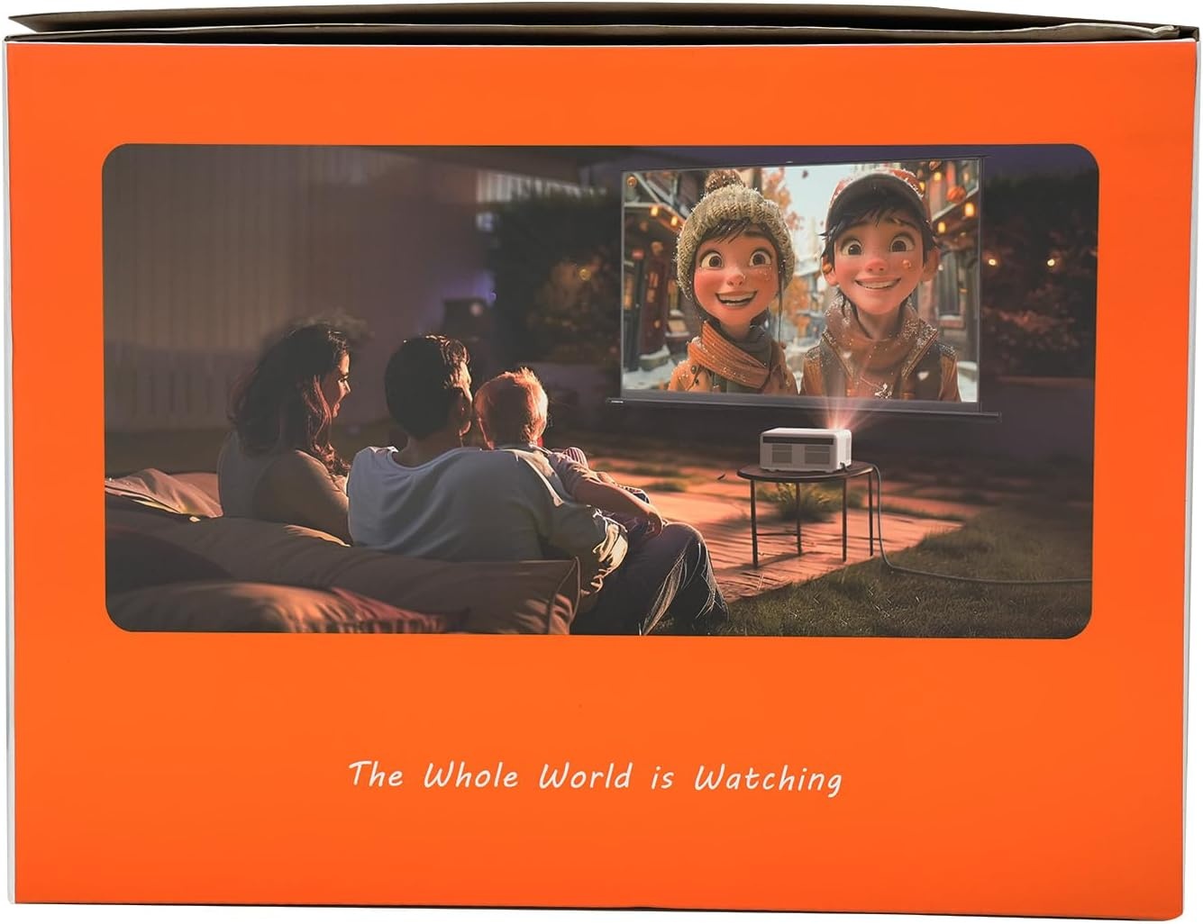 BYINTEK U14 4K Home Cinema, 30,000 Lumens Full HD WiFi6 BT 5.0 Mini Projector, 1980 x 1020p, Autofocus, Fully Sealed, Dustproof, Automatic Obstruction, 450 Inch Projector