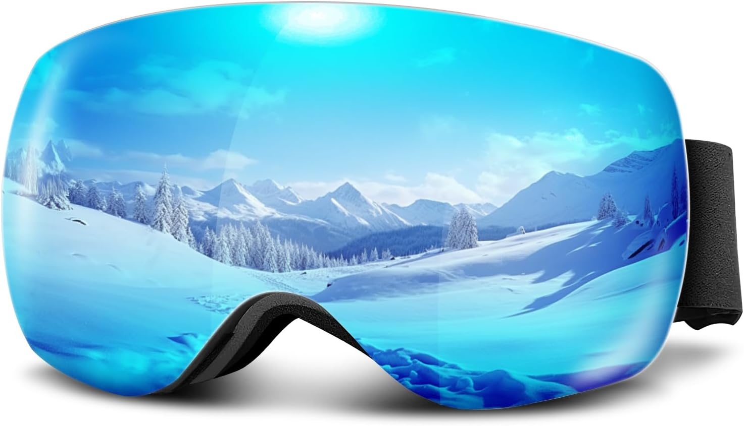 Skibril Blauw Uniseks - 62% Korting
