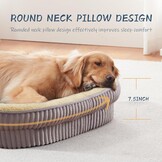 Orthopaedic Bed for Medium and Large Dogs, High Density Foam Dog Sofa with Four Sided Cushion, Pet Bed, Removable and Washable Cover, Non-Slip Bottom