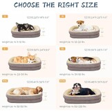 Orthopaedic Bed for Medium and Large Dogs, High Density Foam Dog Sofa with Four Sided Cushion, Pet Bed, Removable and Washable Cover, Non-Slip Bottom