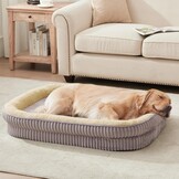 Orthopaedic Bed for Medium and Large Dogs, High Density Foam Dog Sofa with Four Sided Cushion, Pet Bed, Removable and Washable Cover, Non-Slip Bottom