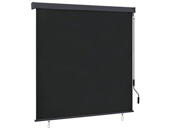 vidaXL Rolgordijn voor buiten 160x250 cm antraciet