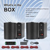 Herdio 5,25 inch bluetooth-luidspreker voor buiten, 600 watt, buitenluidspreker voor buiten, camper, tuin, terras, restaurant, thuisbioscoop