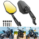 Universele Motor Spiegel Set E-keurmerk Geel Glas - 60% Korting