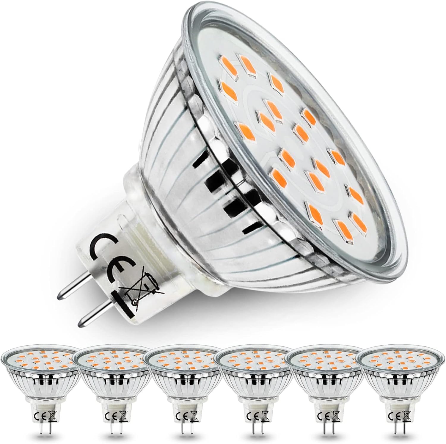 LED Lampen MR16 GU5.3 5W Warm Wit (6-pack) - 43% Korting