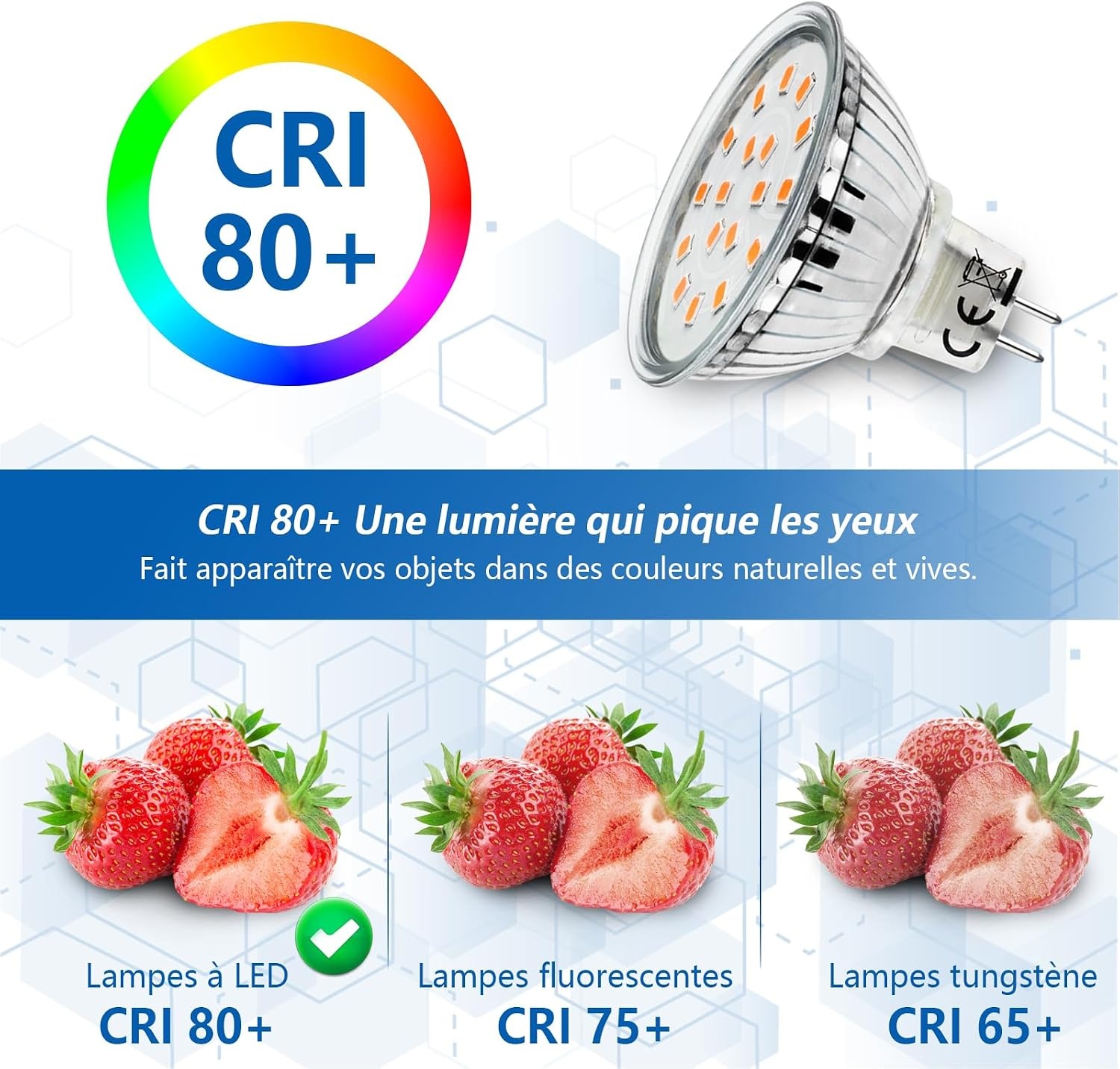 LED Lampen MR16 GU5.3 5W Warm Wit (6-pack) - 43% Korting