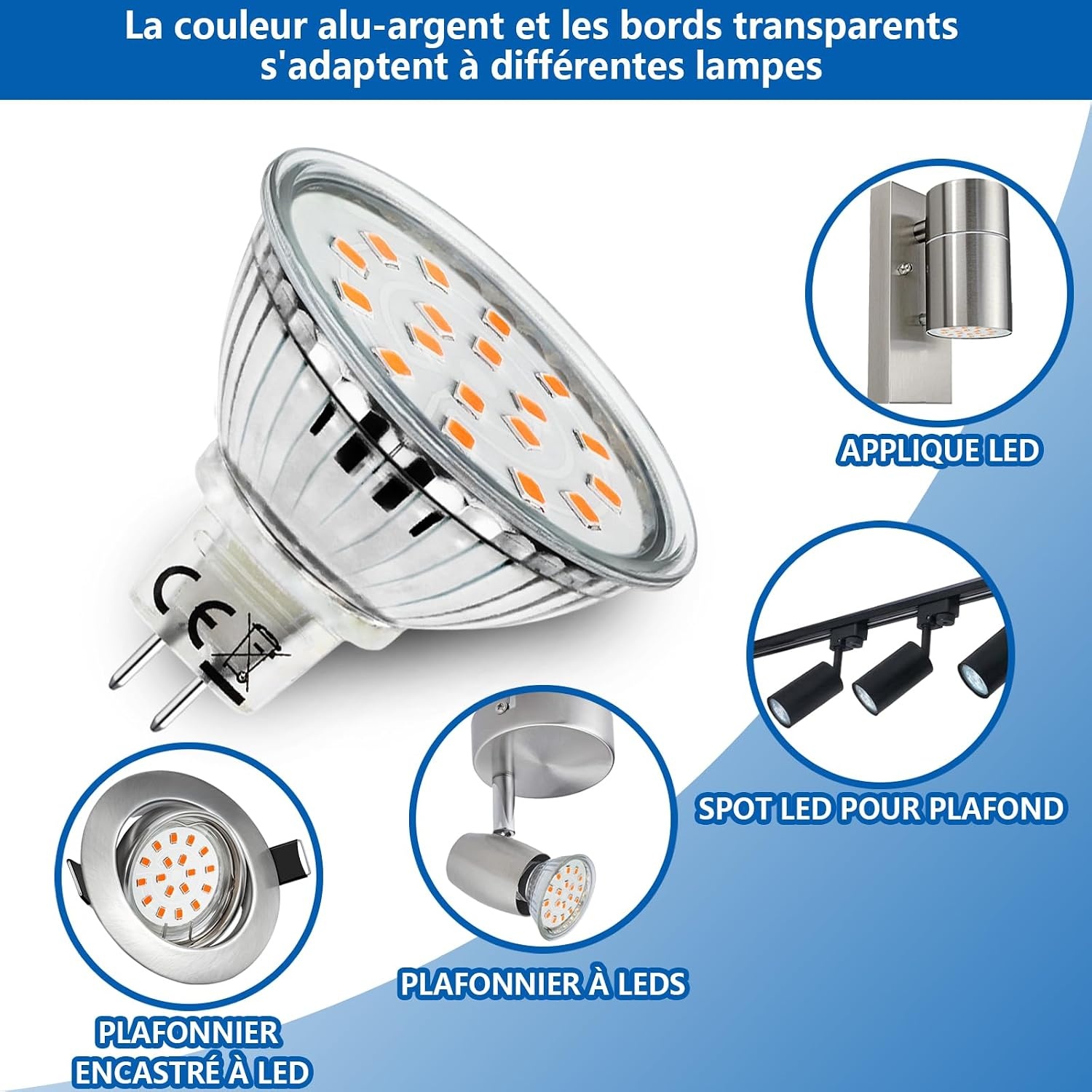 LED Lampen MR16 GU5.3 5W Warm Wit (6-pack) - 43% Korting