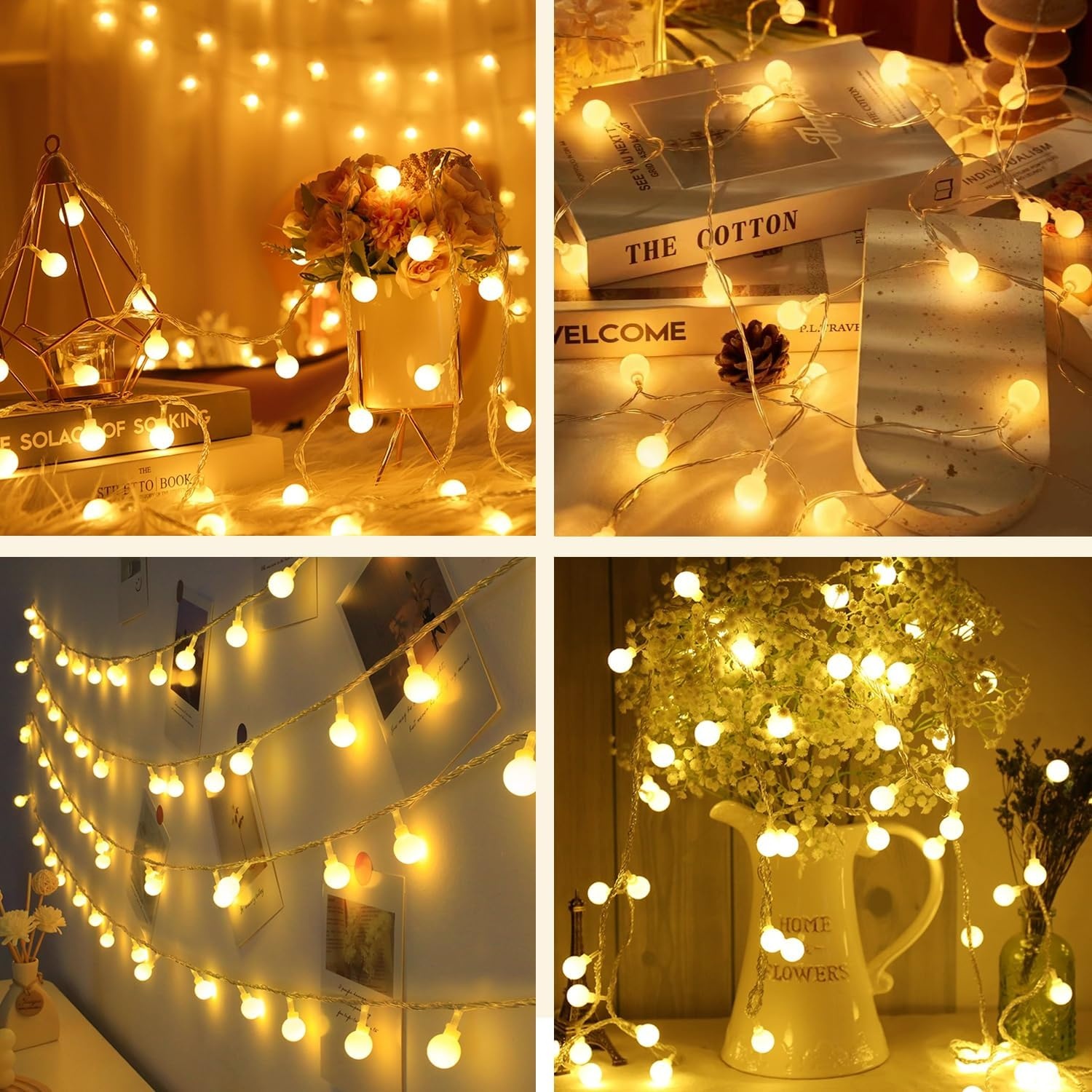 Taiyongkang LED Fairy Lights - 6 Meter - 40 LED - Warm Wit - Met Afstandsbediening en Timer