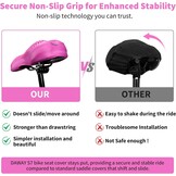 Roze Gel Fietszadelhoes 28x18 cm | Schokabsorberend & Drukverlagend | 57% Korting
