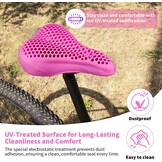 Roze Gel Fietszadelhoes 28x18 cm | Schokabsorberend & Drukverlagend | 57% Korting