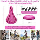 Roze Gel Fietszadelhoes 28x18 cm | Schokabsorberend & Drukverlagend | 57% Korting