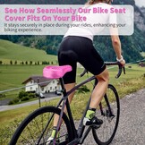 Roze Gel Fietszadelhoes 28x18 cm | Schokabsorberend & Drukverlagend | 57% Korting