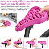Roze Gel Fietszadelhoes 28x18 cm | Schokabsorberend & Drukverlagend | 57% Korting