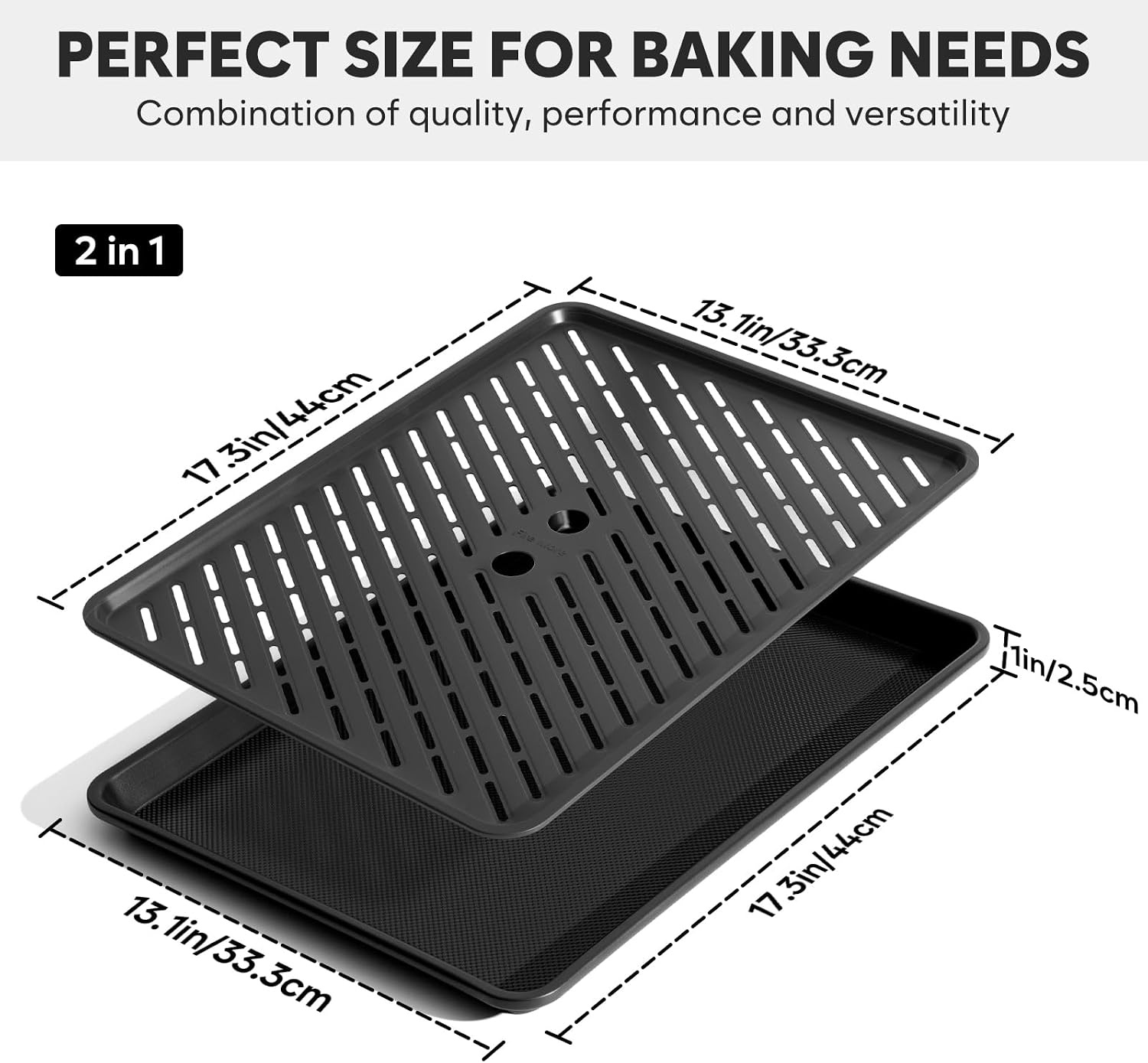 Roestvrijstalen Bakplaat & Koelrek Set - 44x33.3cm - 58% Korting