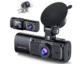 Volam 3-kanaals dashcam voor parkeerbewaking met FHD infrarood nachtzicht WDR G-sensor