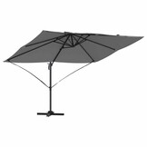 vidaXL Cantilever Roma parasol Antraciet, Zwart 352 x 251 x 260 cm