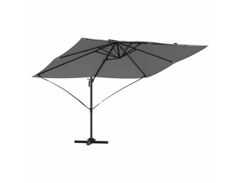 vidaXL Cantilever Roma parasol Antraciet, Zwart 352 x 251 x 260 cm