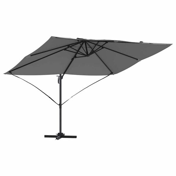vidaXL Cantilever Roma parasol Antraciet, Zwart 352 x 251 x 260 cm