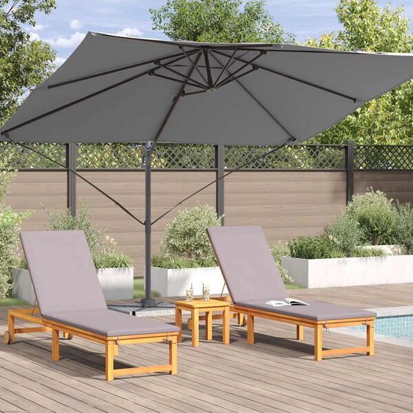 vidaXL Cantilever Roma parasol Antraciet, Zwart 352 x 251 x 260 cm