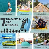 Sup 20 PSI hoge druk 12 V DC elektrische luchtpomp auto-off slimme draagbare pomp en deflator met twee niveaus digitaal lcd-display voor stand-up paddleboard, opblaasbare boot