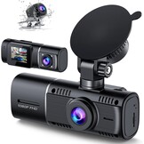 Volam 3-kanaals dashcam voor parkeerbewaking met FHD infrarood nachtzicht WDR G-sensor