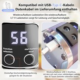 EasySpeed Draagbare mixer, 450 ml persoonlijke mini-mixer, 1200 mAh elektrische USB type C over, 10 roestvrijstalen messen, 3 snelheidsinstellingen, voor reizen en kantoorgebruik, blauw