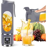 EasySpeed Draagbare mixer, 450 ml persoonlijke mini-mixer, 1200 mAh elektrische USB type C over, 10 roestvrijstalen messen, 3 snelheidsinstellingen, voor reizen en kantoorgebruik, blauw