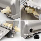 Automatische hondenwaterbak, roestvrij staal vee waterbak met afvoerplug en vlotterventiel voor hond, vee, varken, geit, schapen