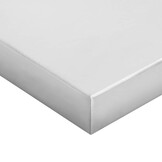 vidaXL Wandschappen 2 st 100x30x3 cm roestvrijstaal zilverkleurig