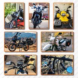 DREAMIZER Adventure Motorfietsspiegels, E24 Universeel 8mm 10mm Motorfiets Zijspiegels, 22mm 7/8" Stuur Achteruitkijkspiegels Compatibel met RZR YFZ 390 790 890 adv YFZ TRX90 ATV Quad Enduro Dirt Bike