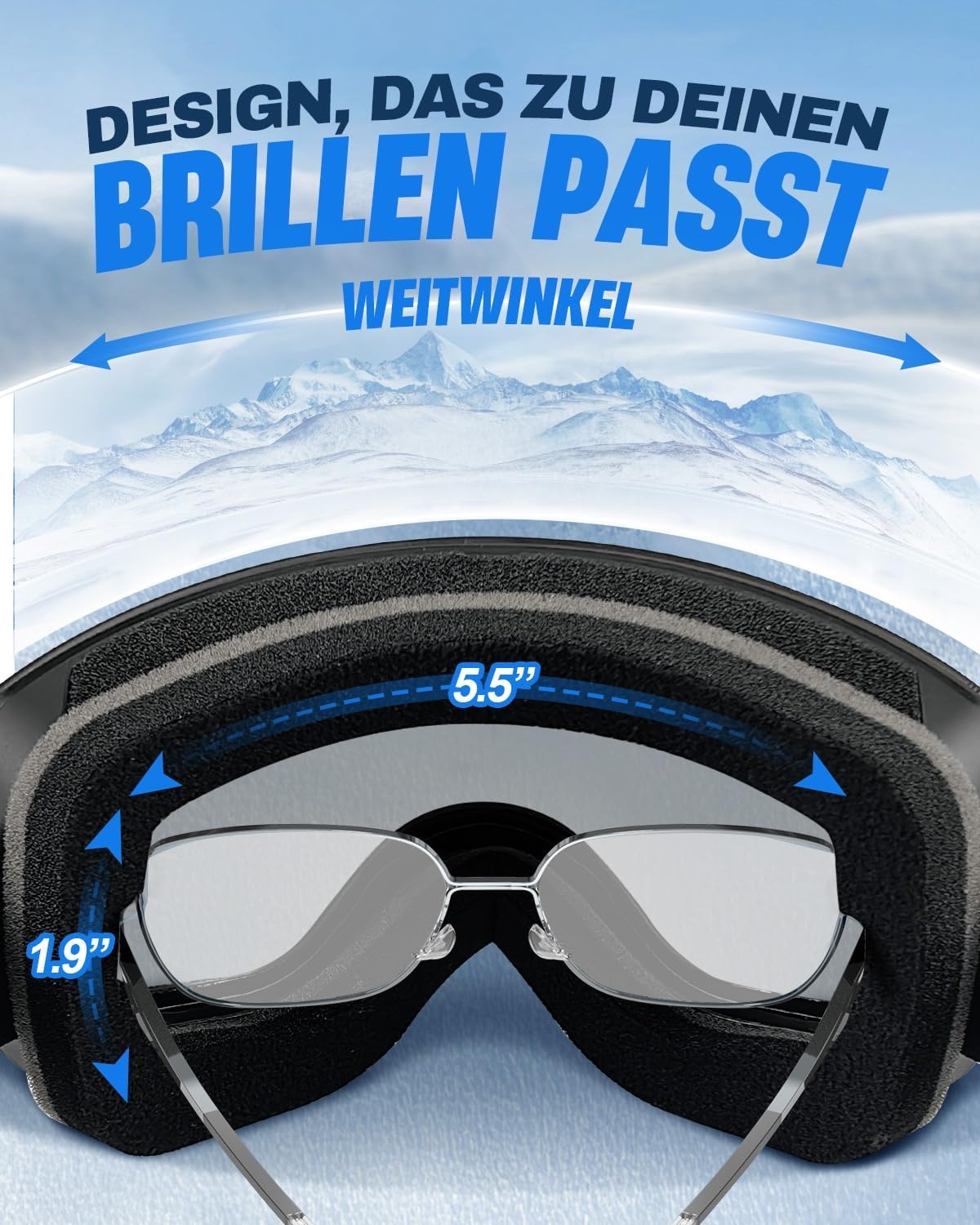 Skibril Blauw Uniseks Volwassenen - 59% Korting