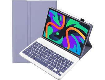 Toetsenbordhoes voor Lenovo Tab M11/K11/Idea Tab 11",violet | Idea Tab 11" TB336FU/TB330FU Hoesje met toetsenbord magnetisch afneembaar draadloos stand QWERTY